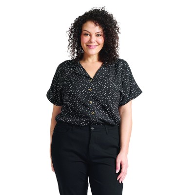 Black & White Polka Dot Blouse