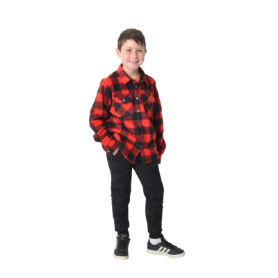 Sherpa Plaid Shirt With Linijng
