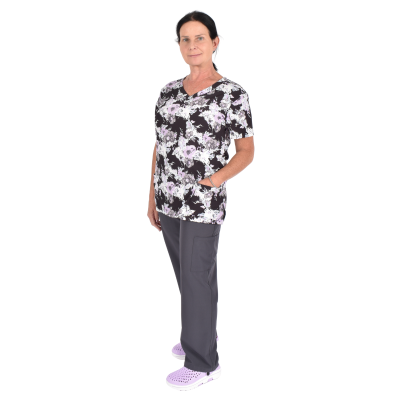 Ensemble de gommage extensible - Floral violet