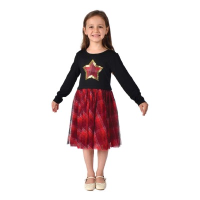 Robe de fête à manches longues pour filles