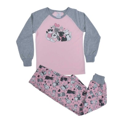 Little Girls Printed Pj Sets