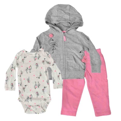 Ensemble 3 pièces pour bébé fille