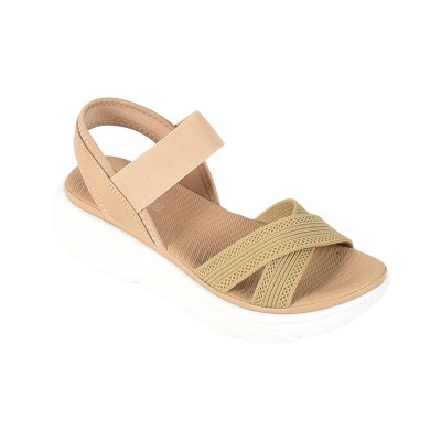 Ladies Cris Cross Sandal With Elastic Band