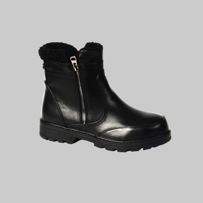 wos side zipper winter boot with grip metal