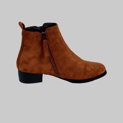 micro fiber boot with side zipper 