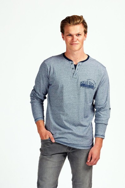 Tee shirt Homme L / S Mode Henley / Asst / Asst