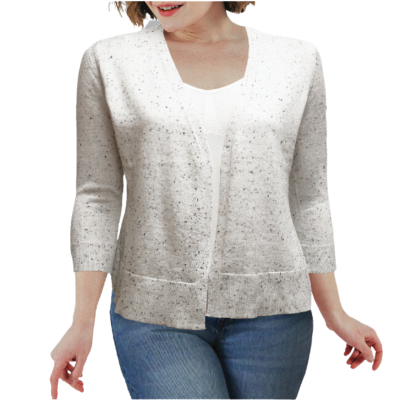 O/s Viscose Light Nep Yarn Cardigan