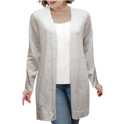 Fil Nep O/s  Long  Cardigan