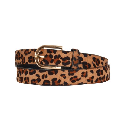 Ceinture à imprimé léopard