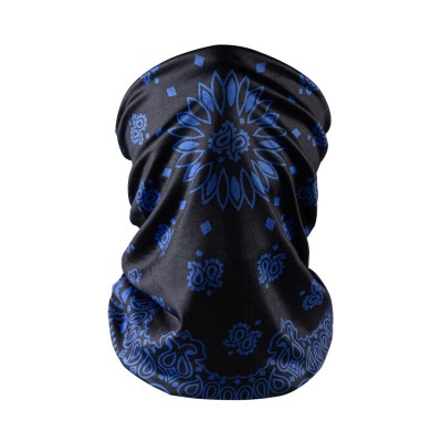 ​Masque bandana - Motif cachemire cobi bleu (Disponible en ligne seulement)