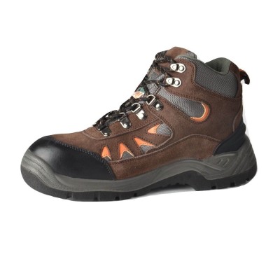 Tuff & Durable® - High Cut Working Shoes with Steel Toe & Plate - Brown