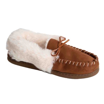  Ladies Fur Loafers Slipper