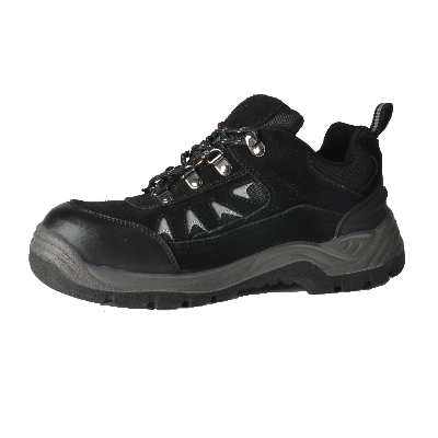 Tuff & Durable® - Low Cut Working Shoes with Steel Toe & Plate - Black