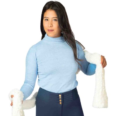 Pull à col roulé sans couture